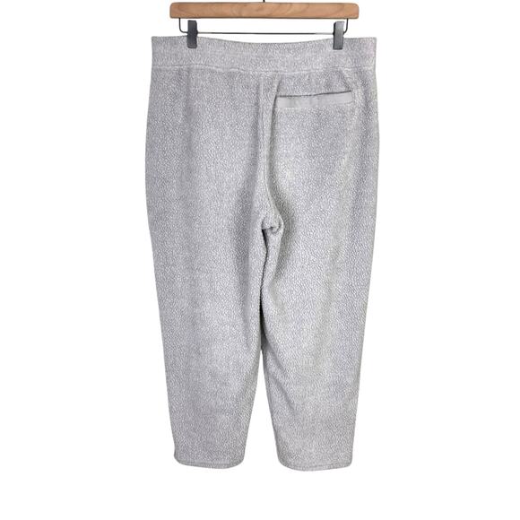 Patagonia Womens Light Grey Sherpa Elastic Waist Sweatpants with Pockets - Picture 4 of 8